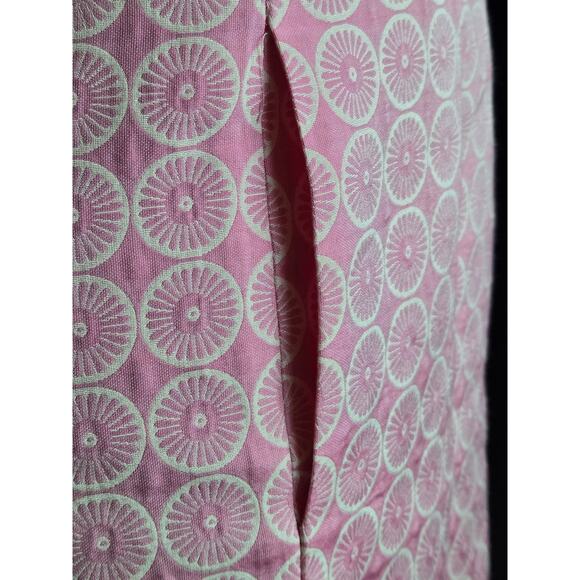 Pink TIBI of New York Floral Medallion Print Sheath Dress, Size 2 - Picture 5 of 9